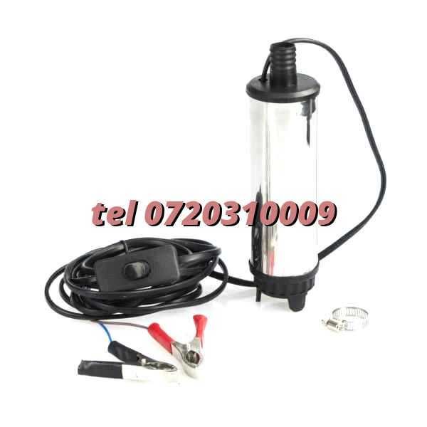 Pompa Transfer Lichid Submersibila Electrica 12v Ulei Carburant