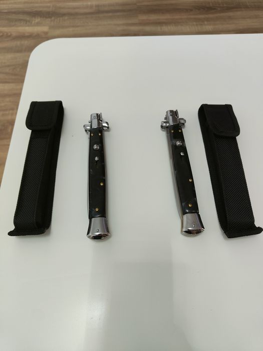 Cuțit Italian, briceag italian Stileto 34cm negru Vânătoare Pescuit