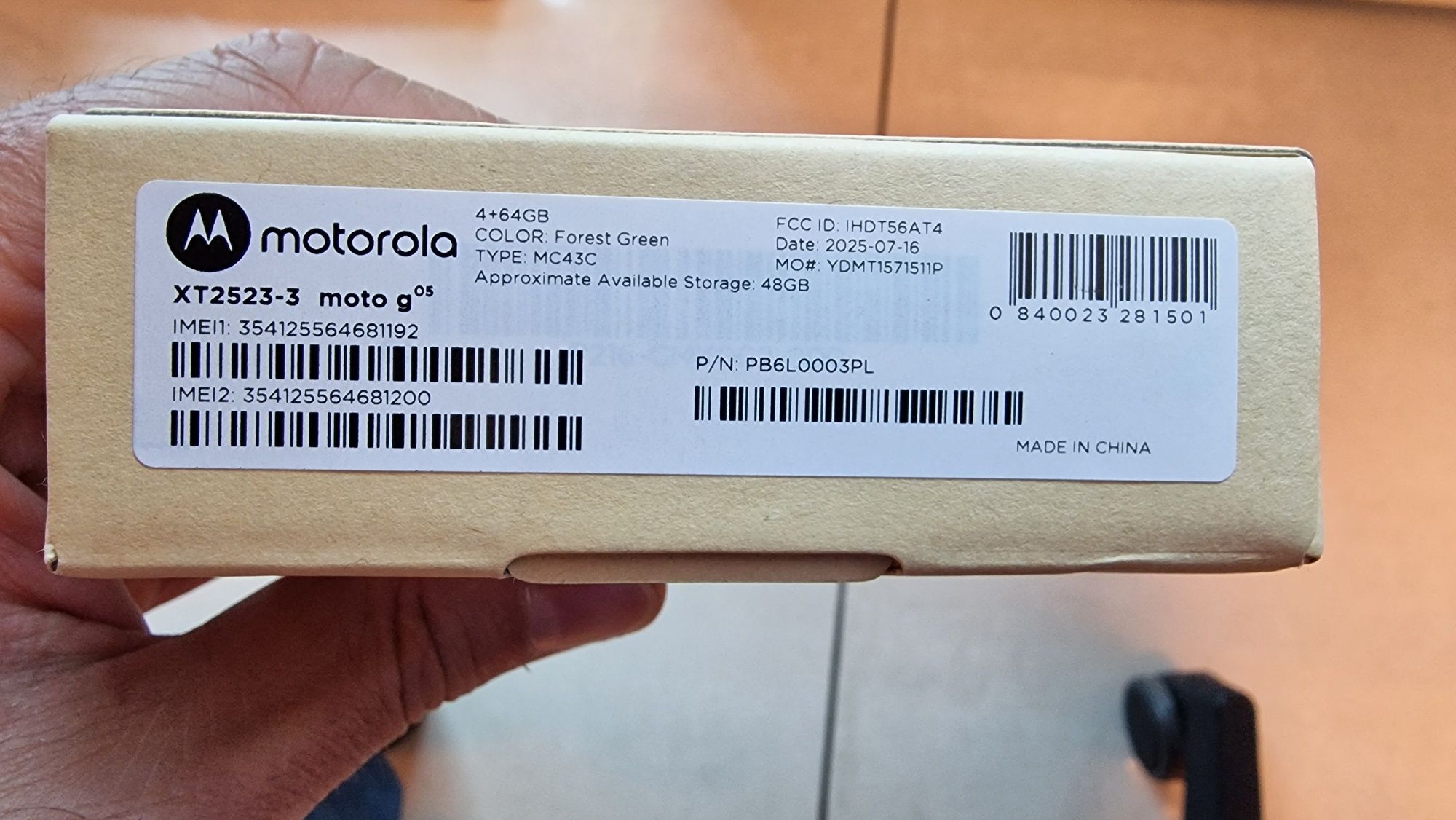 Motorola Moto G05 4+64GB нов неразопакован
