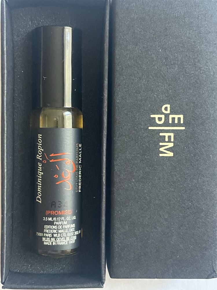 PROMISE parfume, EDITIONS DE PARFUMS frederic malle