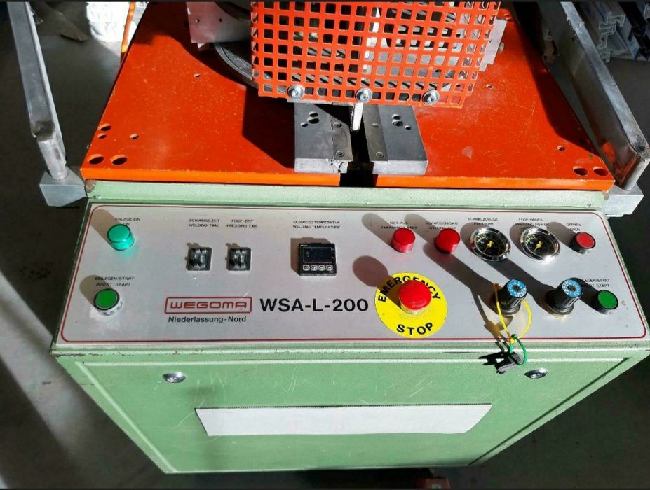 Едноглава залепваща машина 0.2мм. WEGOMA Германия за дограма