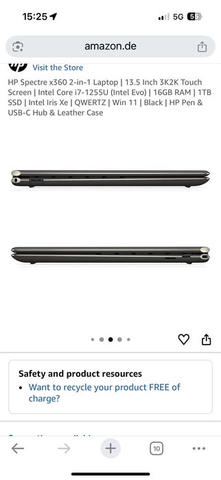 HP Spectre x360 2-in-1 Laptop | 13.5 Inch модел 2022г