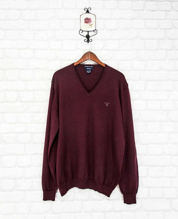 GANT Мерино вълна оригинален мъжки пуловер размер 2XL / XXL