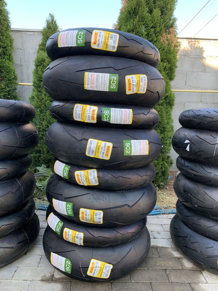 Pirelli Supercorsa / Dunlop / Metzeler - anvelope moto - gume moto
