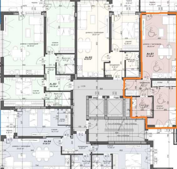 Двустаен апартамент в затворен комплекс в ж.к. Тракия, гр. Пловдив