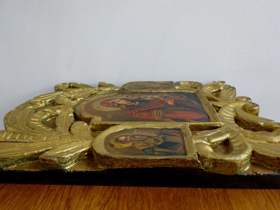 Icoana pictata pe lemn, Maica Domnului cu Pruncul, de Altar, Veche
