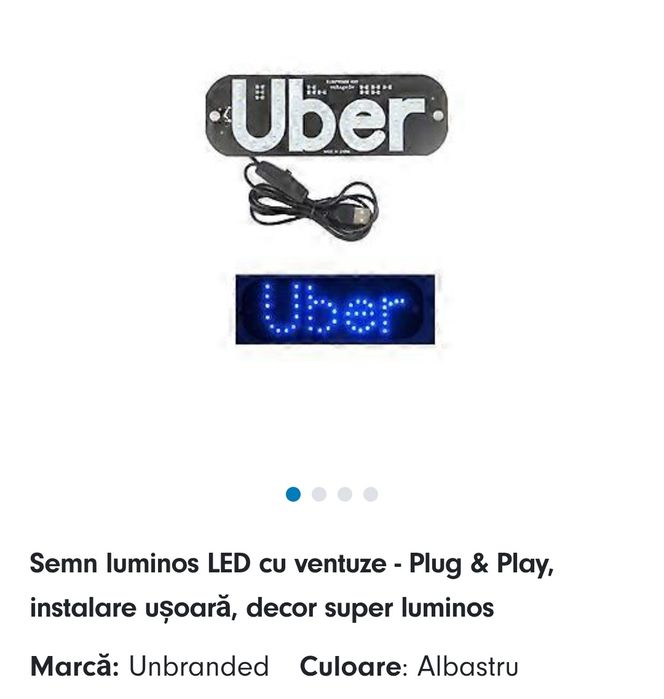 Led Uber Albastru