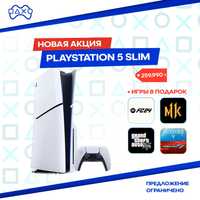 новый PS5 slim +4 игры в подарок ,Sony PlayStation 5,Продам PS5