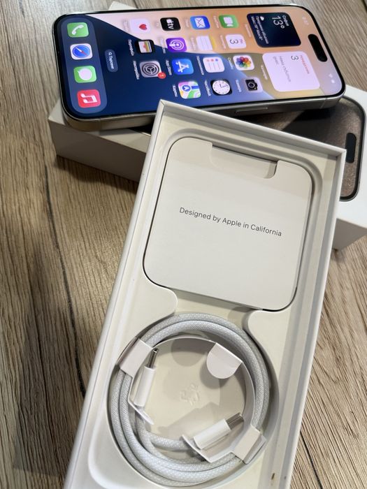 Iphone 15 pro 128gb White КАТО НОВ гаранция 1г