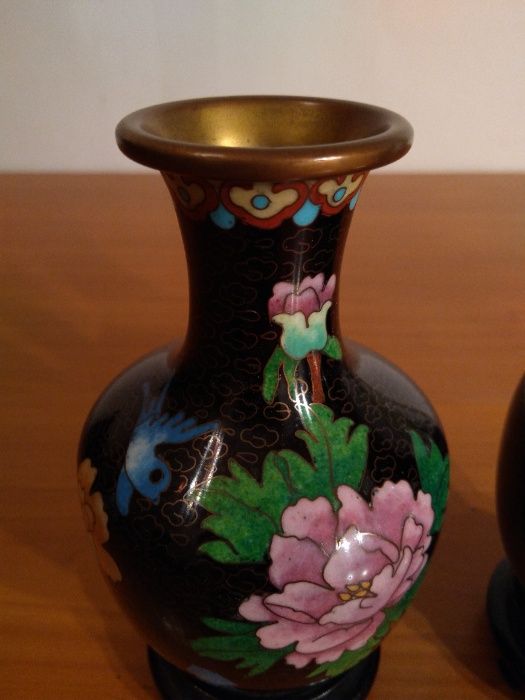 Vaze Asiatice Cloisonne - Vechi si superbe Piese lucrate manual