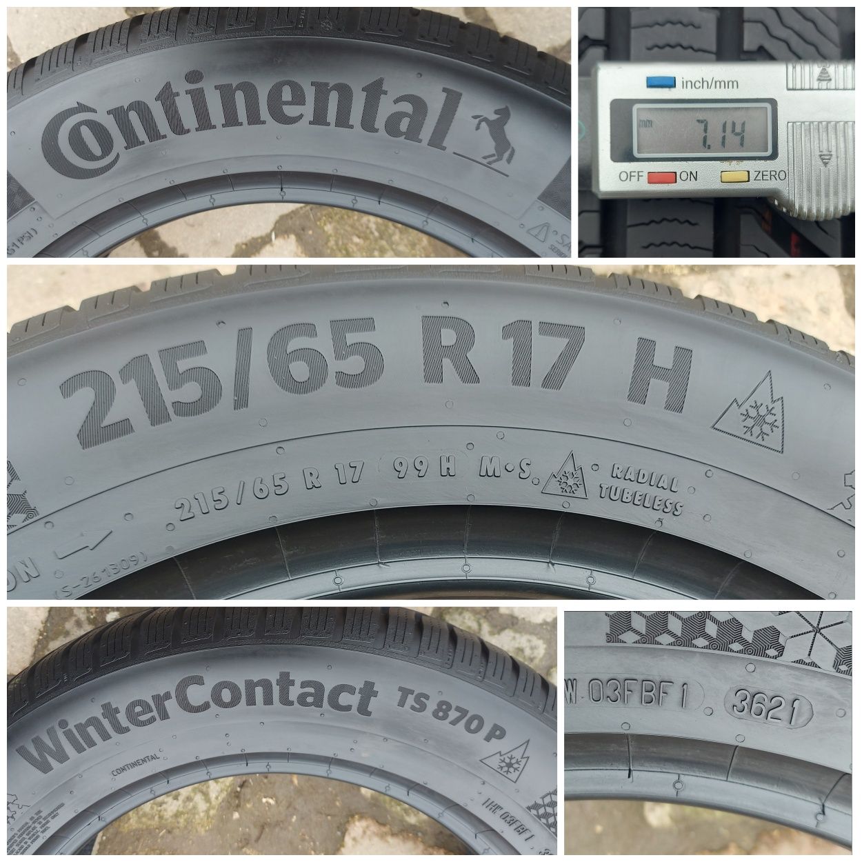 O bucată 215/65 R17 M+S iarnă - una Semperit Continental