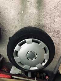 Roti iarna R 16/ 5x112 Audi, VW, Skoda + capace roti originale Audi