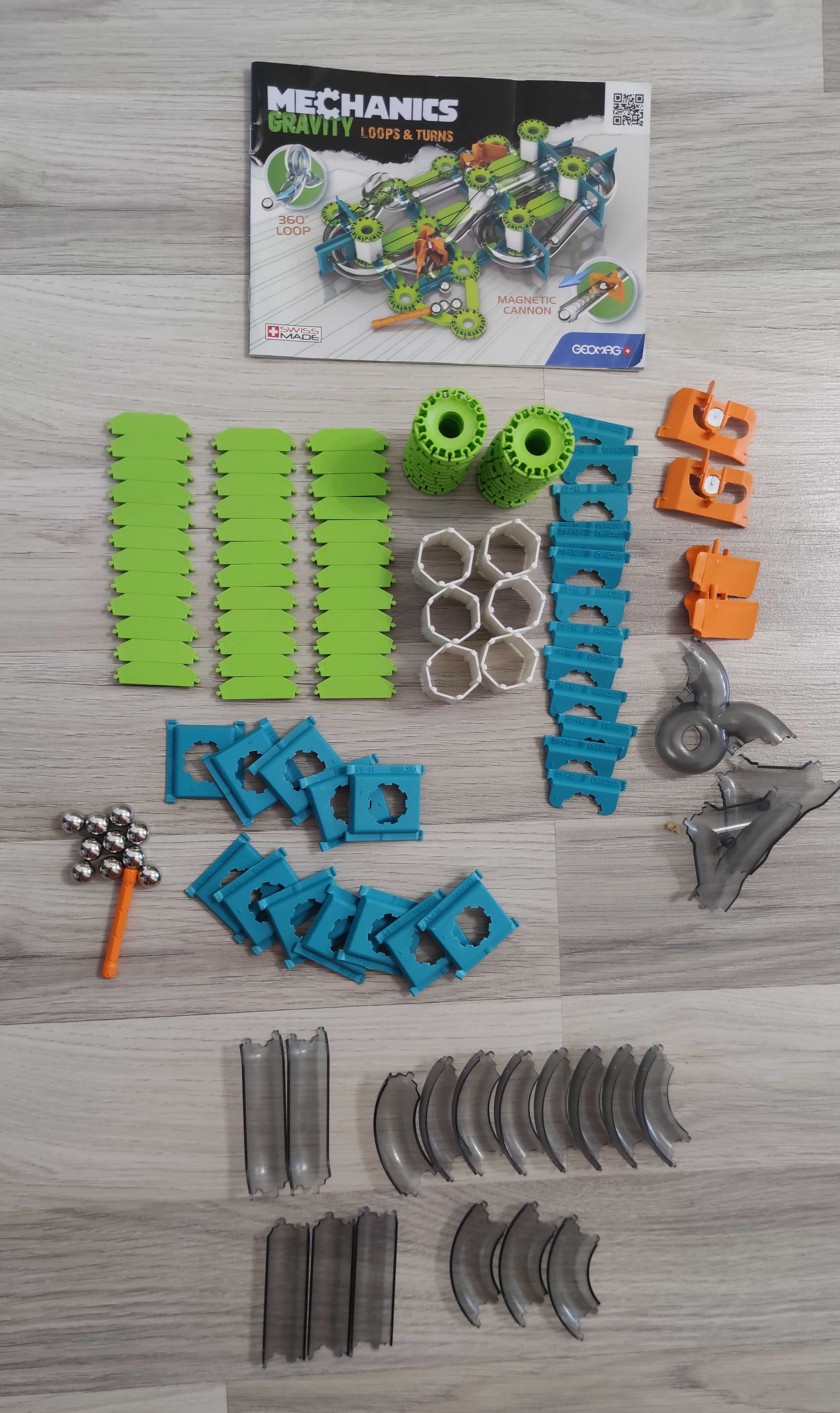 Geomag set magnetic 130 piese Mechanics Gravity RE Loops & Turns