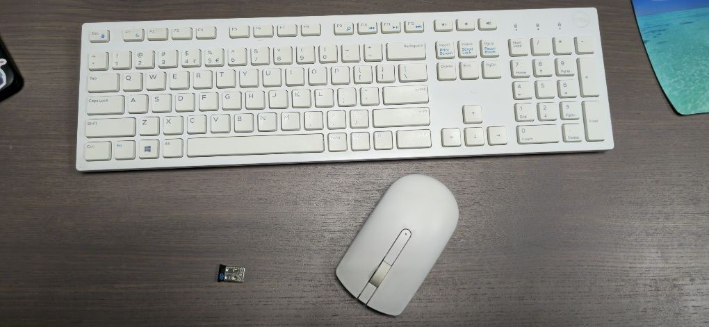 Dell wireless wk636p клавиатура + wm116p мишка, безжичен комплект