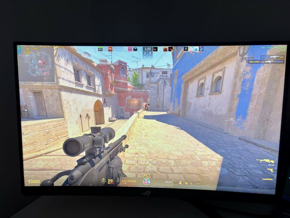 Monitor gaming 2K IPS ASUS ROG Strix XG27AQV Curbat 27” 1 ms 170hz