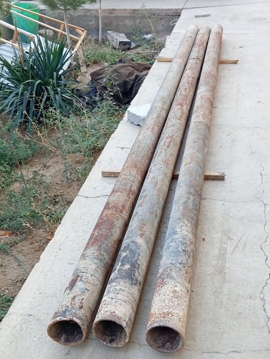 Truba uzunligi 4.40 m diametr 120 qalinligi 5mm metiri 200 ming