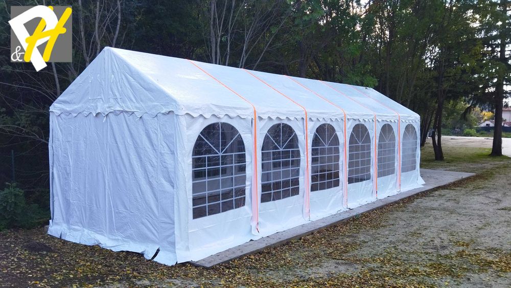 Шатра 6х14 с PVC 500 g/m2 брезент - 100% водоустойчива