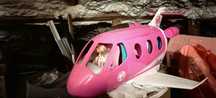Avion Barbie roz