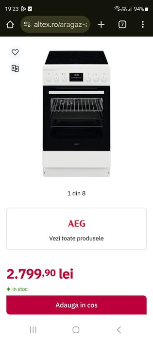 Aragaz electric AEG