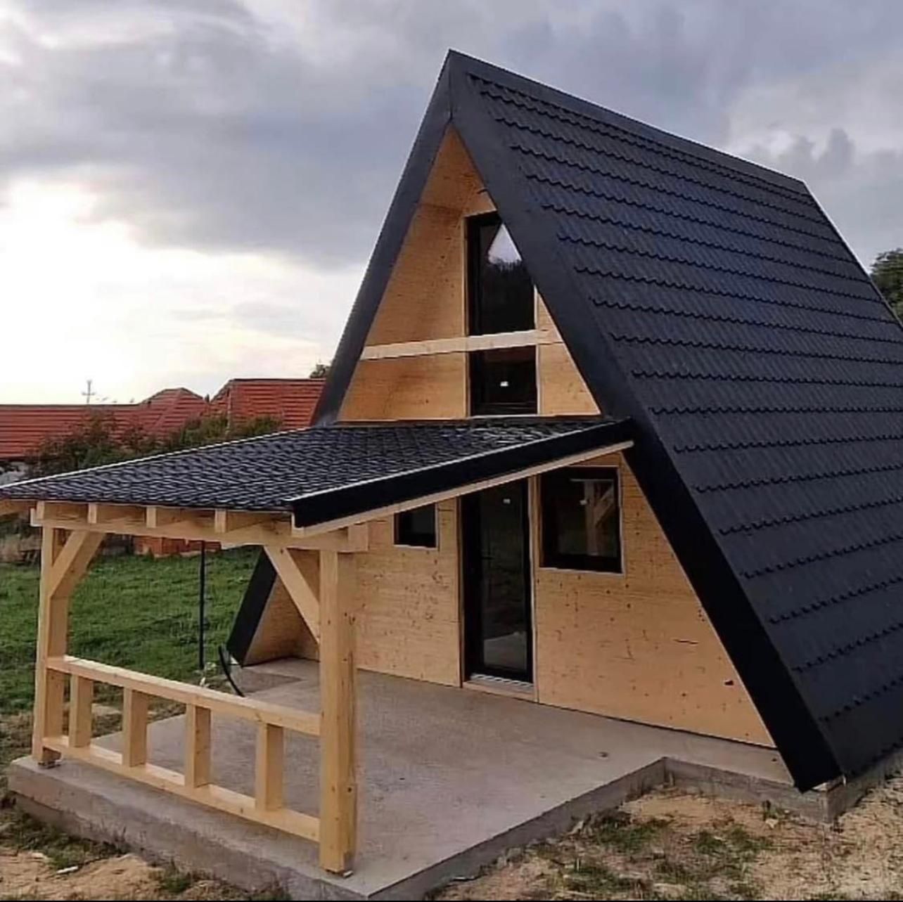 Cabane tip Aframe la orice dimensiune