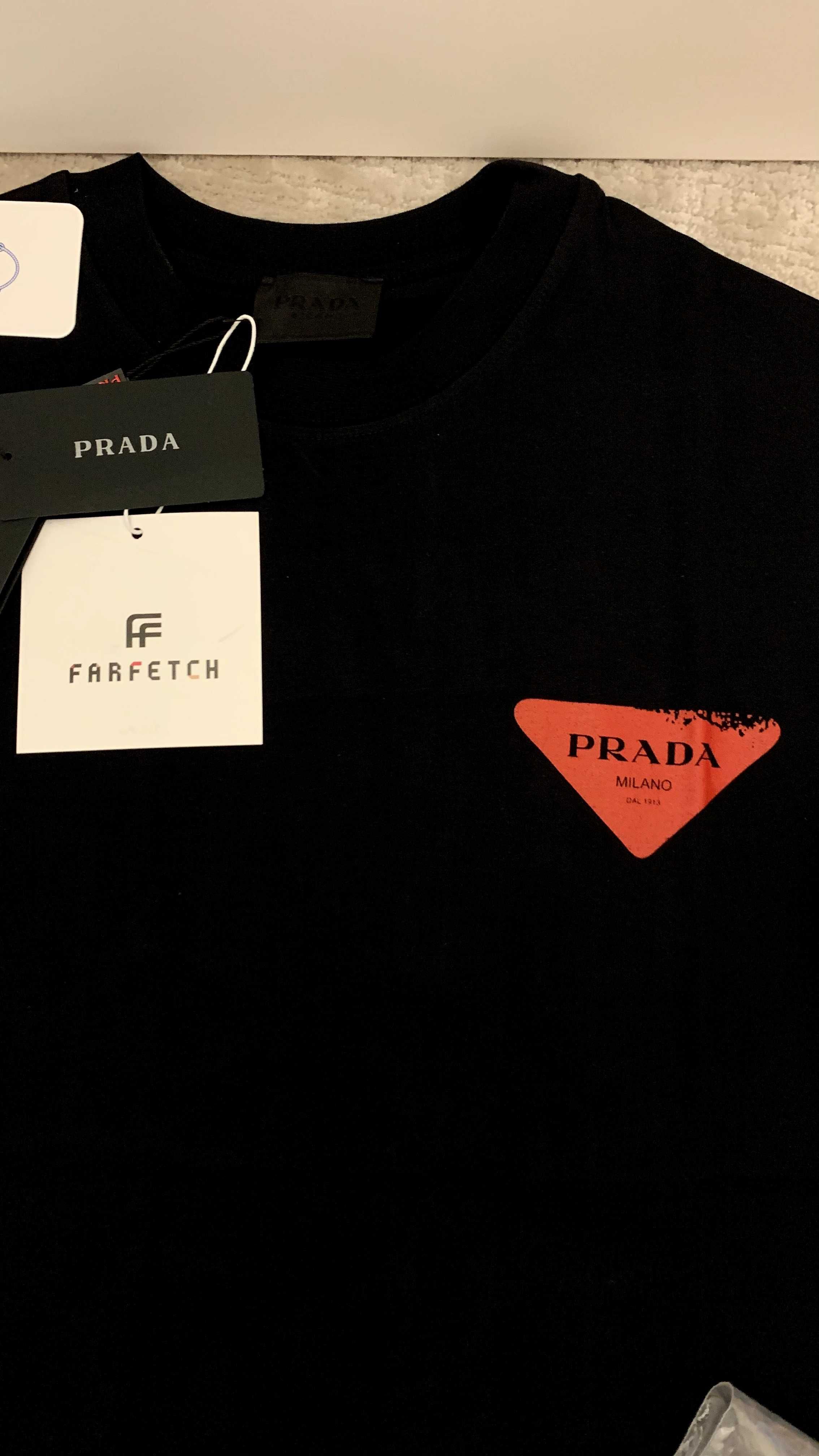 Tricou Prada logo-print T-shirt