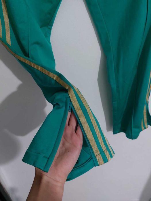 Trening original Adidas, turcoaz cu auriu