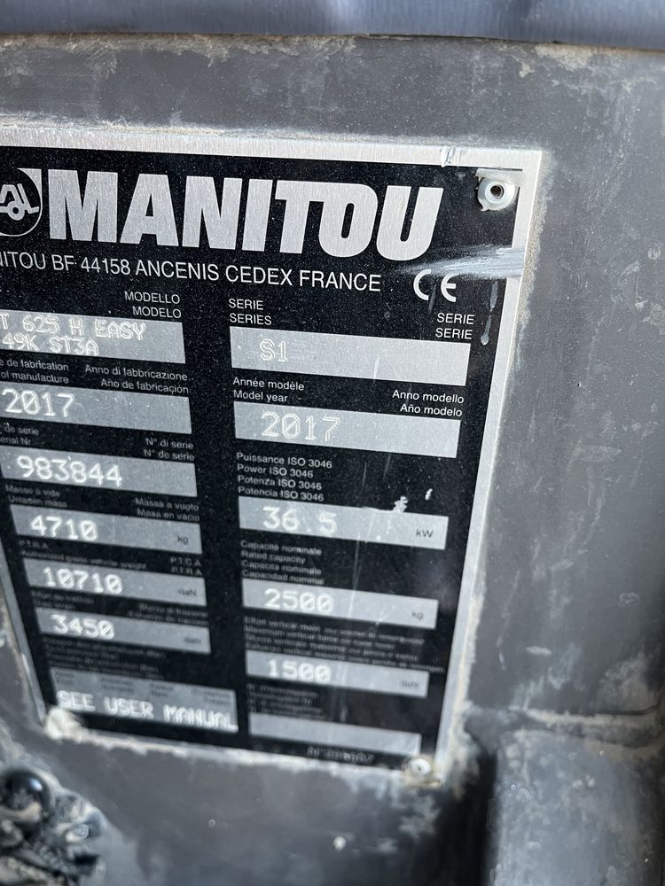 Manitou 625 confort 2017