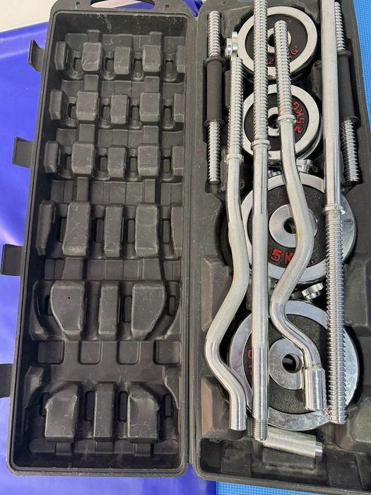 Штанга SAQ 55 кг хромированный