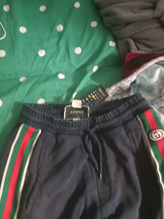 Pantaloni albaștri gucci