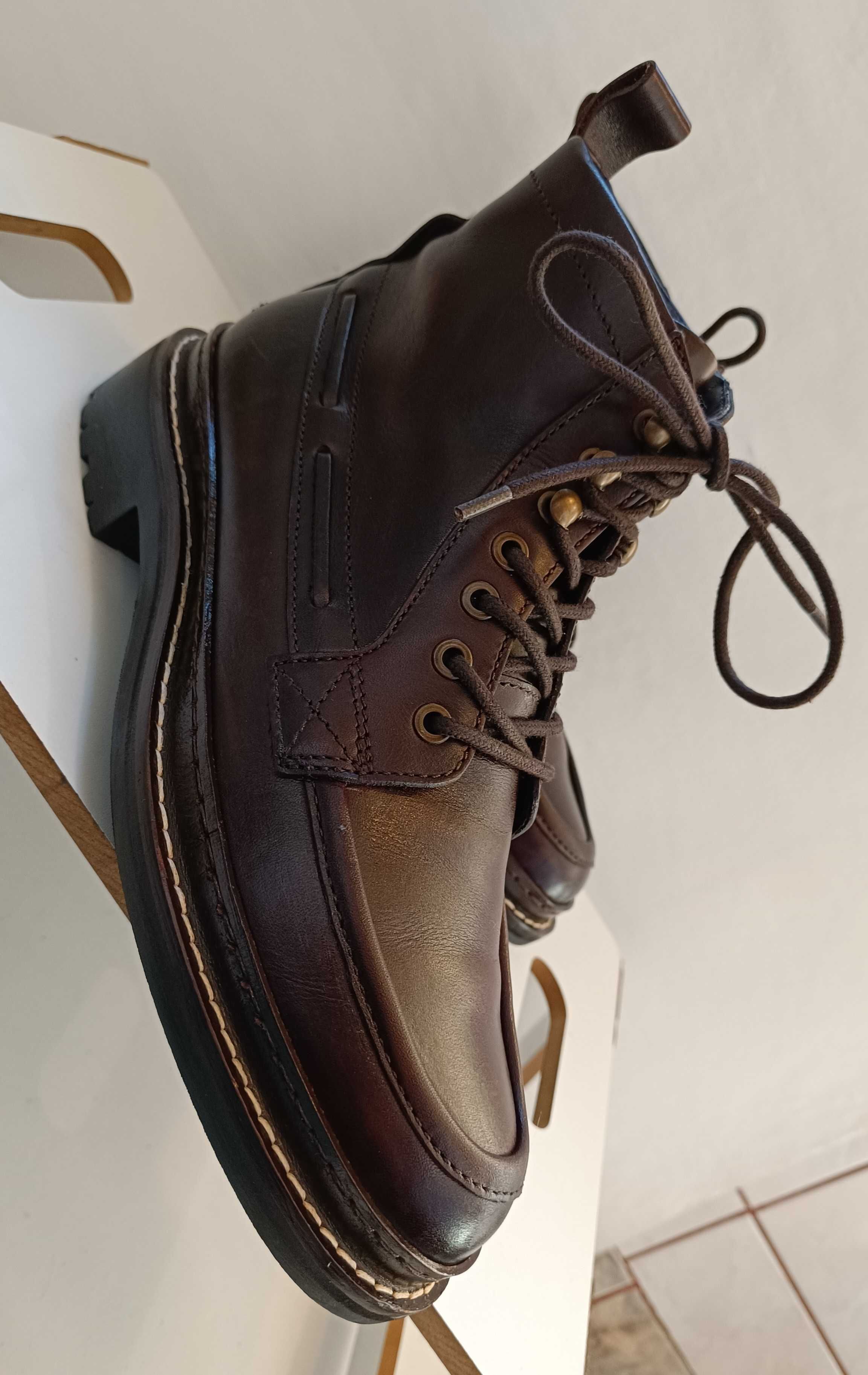 Ghete lace up 40 40.5 de lux Hugo Boss piele naturala