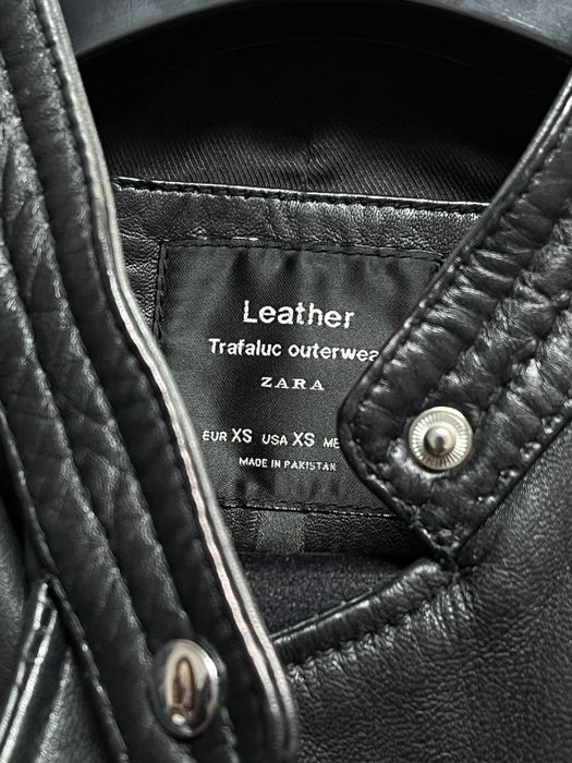 Geacă 'Biker' Zara, 100% piele naturală