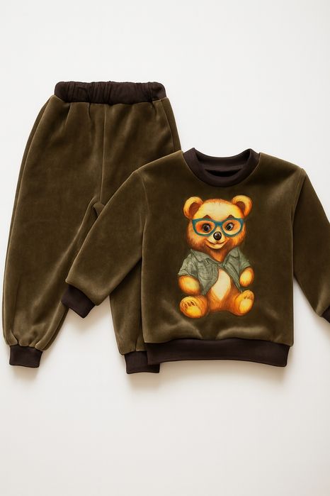 Bolalar pijamasi, issiq va yumshoq "QUVNOQ AYIQCHA"