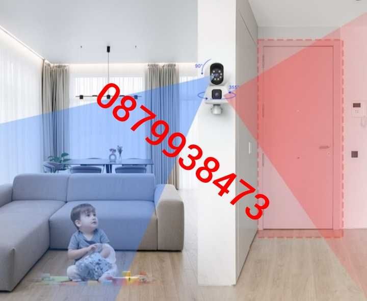 -49% Двойна камера 3K 5G AI WiFi безжична IP 67 iCSee camera