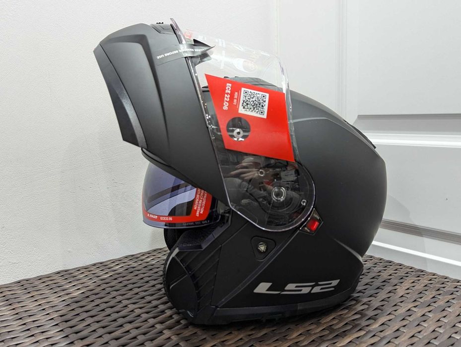 Casca moto LS2 Strobe II 2, marime S - flip-up, ochelari de soare