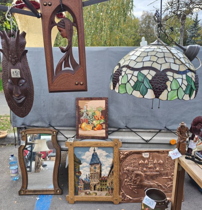 Lampă Tiffany sticlă, dimensiuni mari