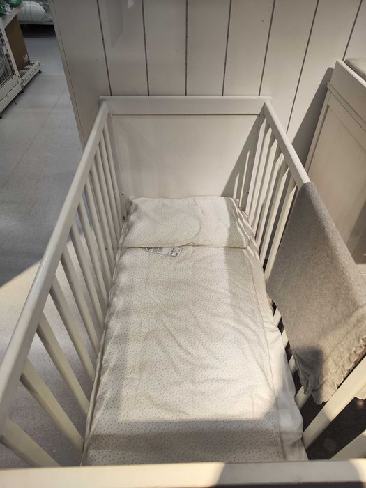 Бебешко легло IKEA SUNDVIK употребявано, бяло