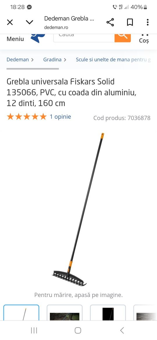 Grebla gradina metal