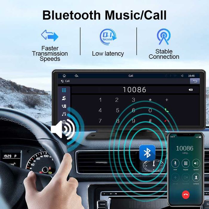 Sistem Multimedia Carplay Android Auto NAVI 10 inch + camera marsarier