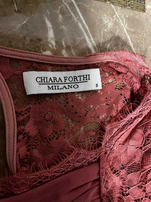 Rochie eleganta, roz pal, chiara forthi milano