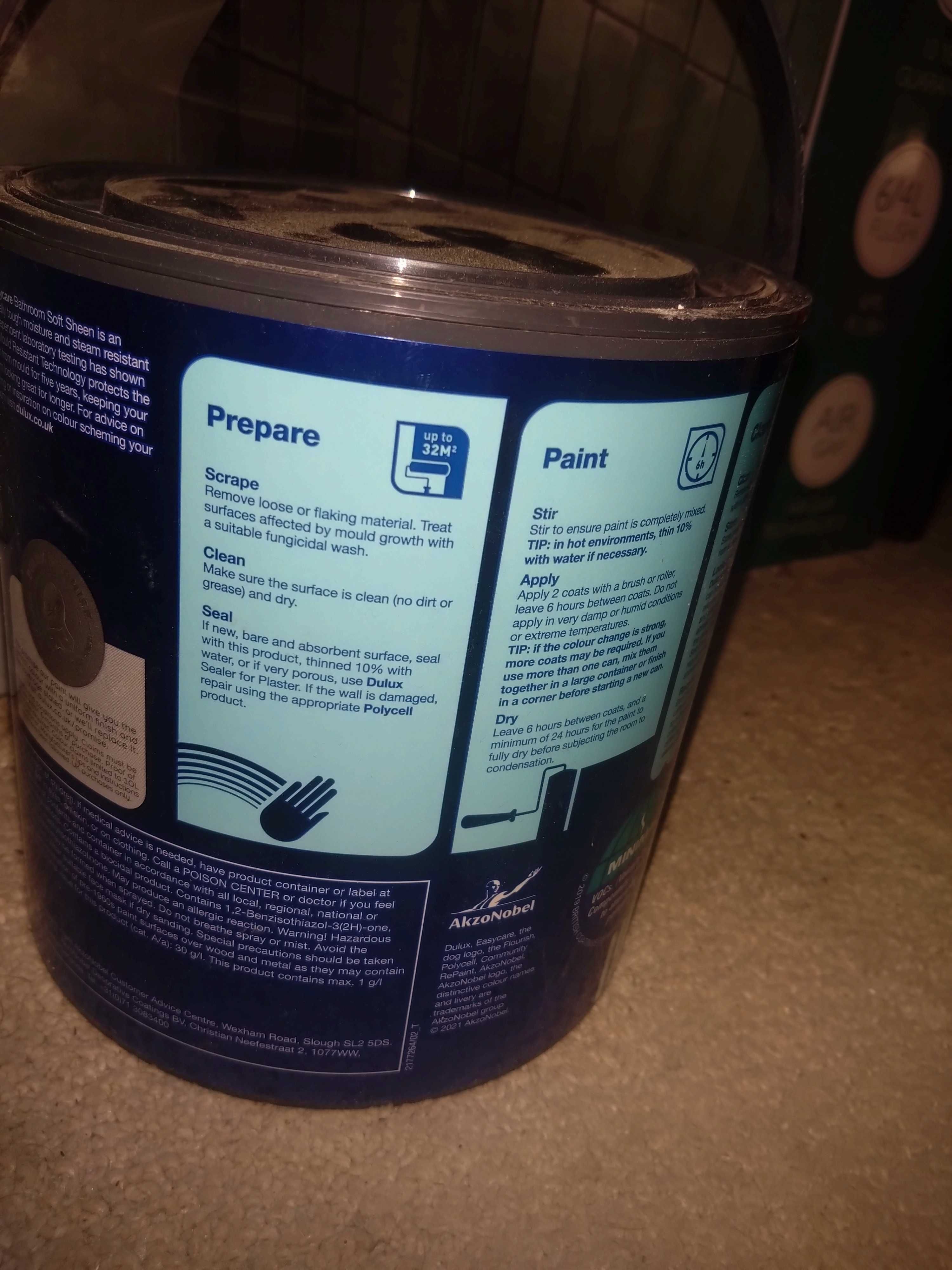 Боя за баня Dulux 2.5л