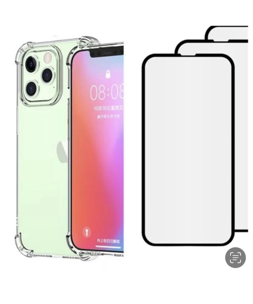 Husa Bump Case Colturi Tari si Folie Sticla Iphone 14/15 Pro Max Plus