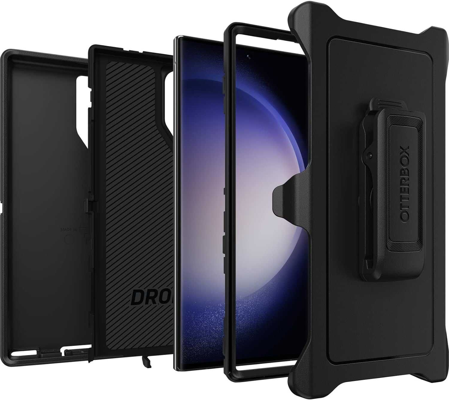 OtterBox Defender case + Alpha FLEX Protector / Galaxy S23 Ultra