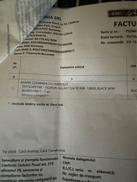 Samsung Galaxy F24 se ultra plus 127 G