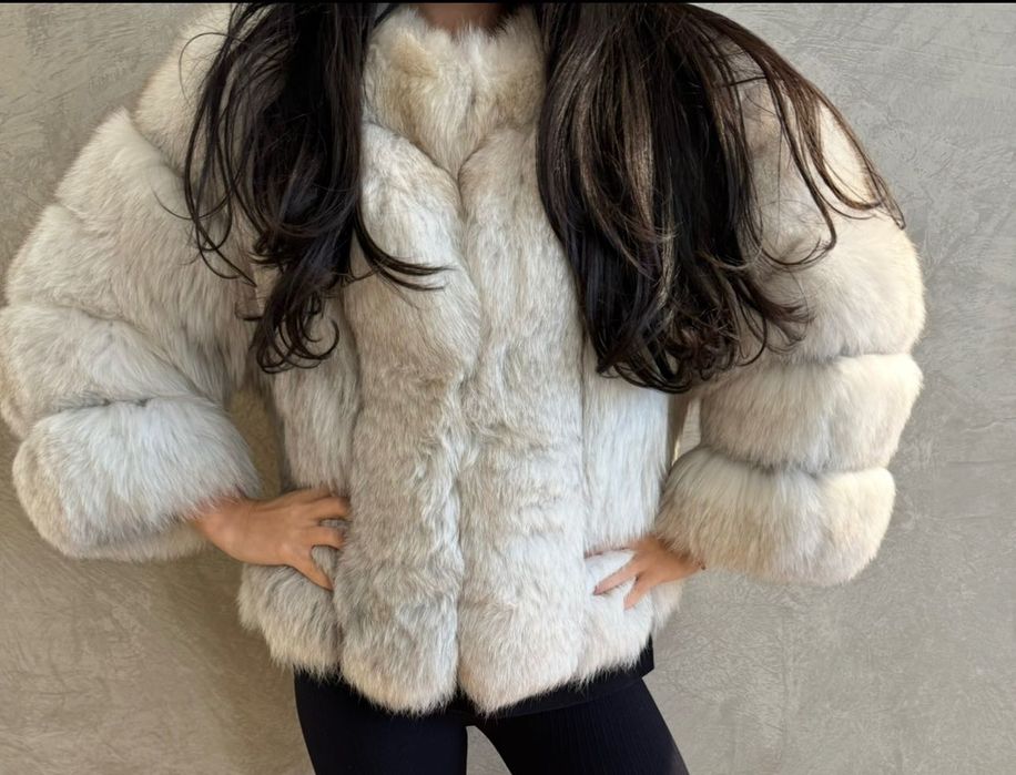 Дамско палто от естествен косъм