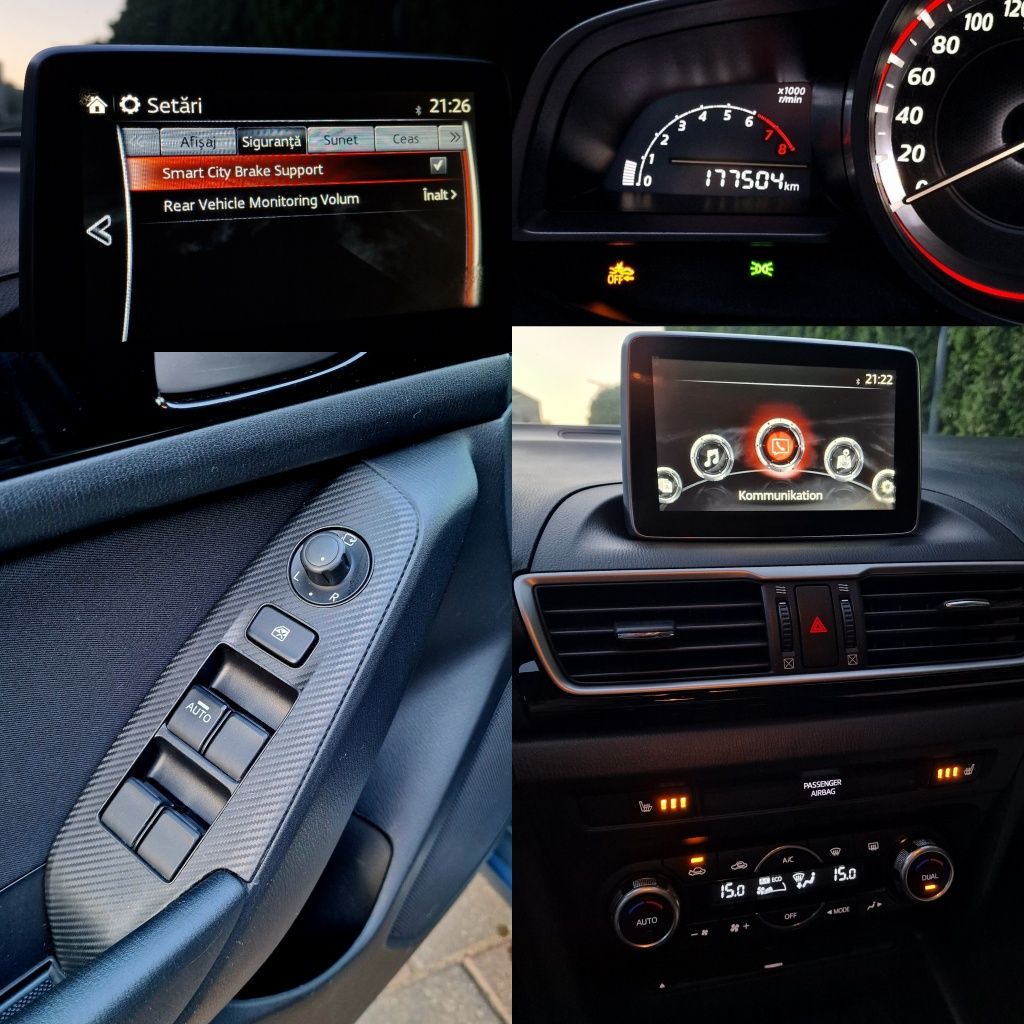 Mazda 3 benzina, Bi-Xenon / Led / RVM / Collision Assist ...