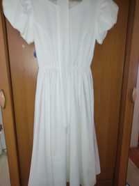 Белое платье, без подклада