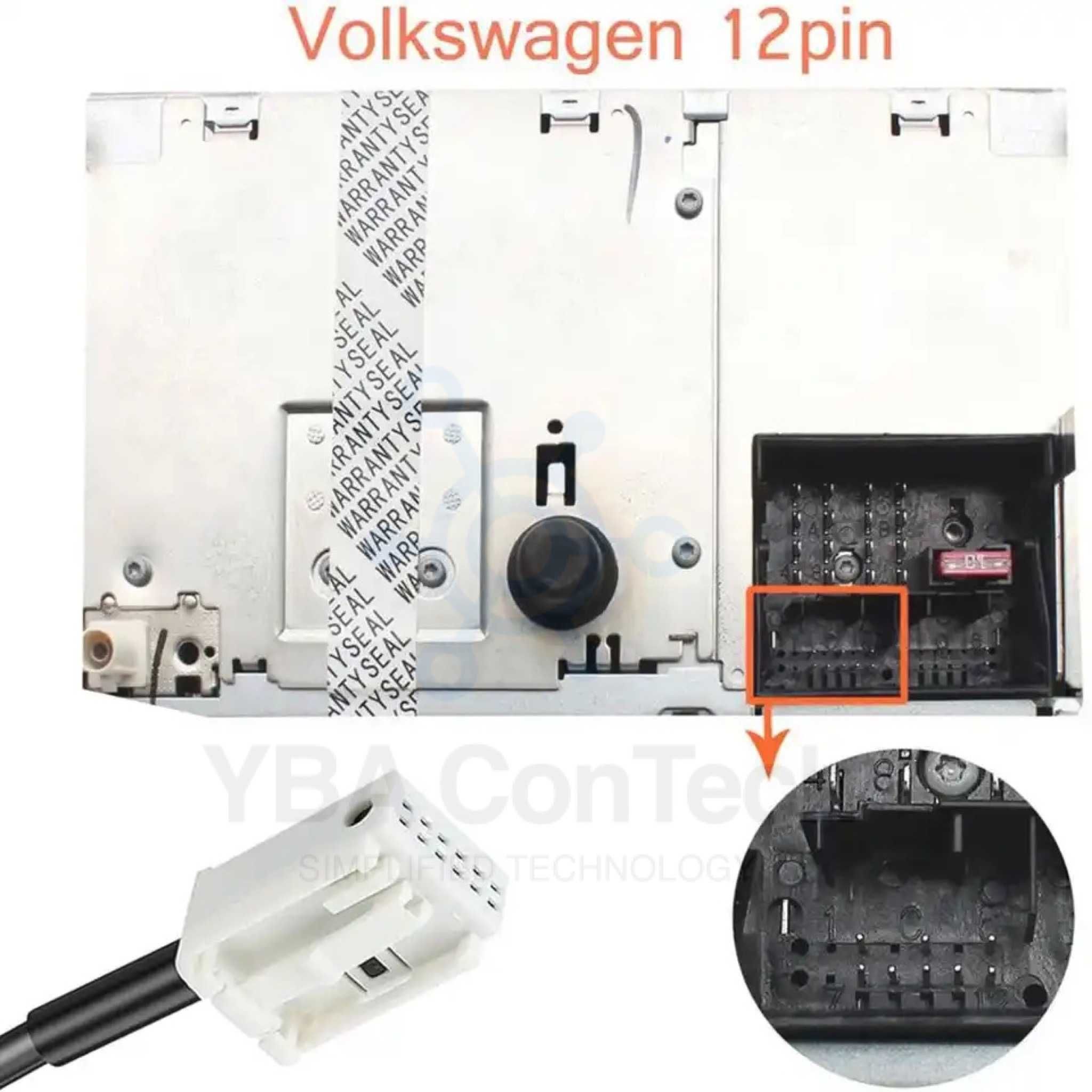 Adaptor bluetooth 12 pini cu usb, microfon, aux in AUDI RNS-E