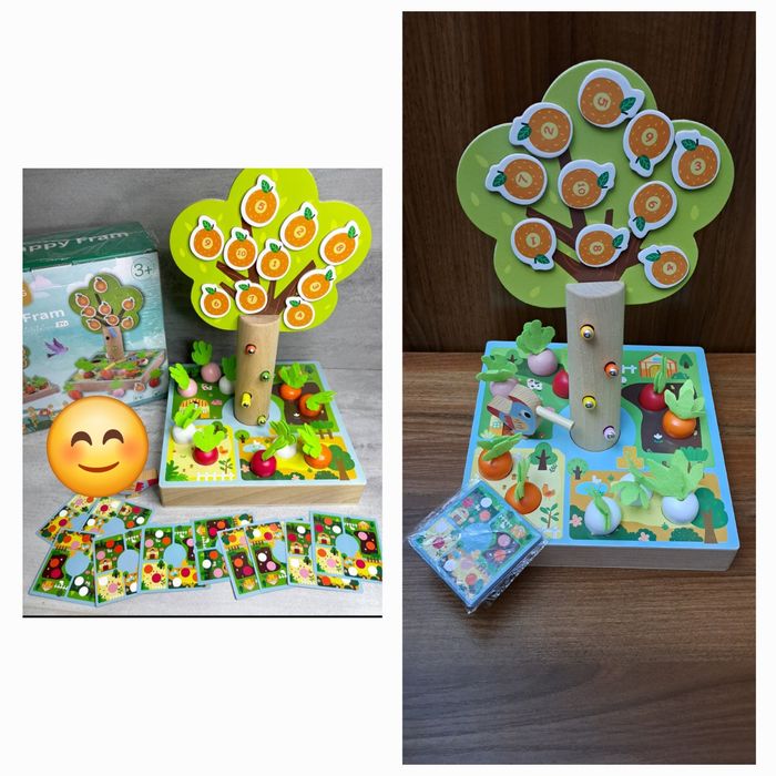 Весёлый огород  деревянный, игрушка
Червячки