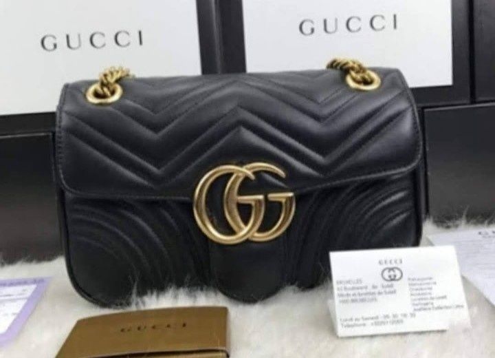 Set Gucci Marmont(geanta+curea),logo metalic,saculet, etichetă