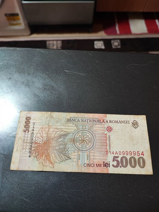 Bancnota 5000 lei 1998